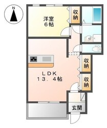 レークサイド壱番館の物件間取画像